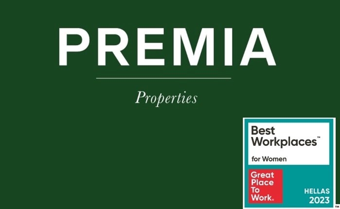 Η Premia Properties ανάμεσα στις Best Workplaces for Women Hellas 2023