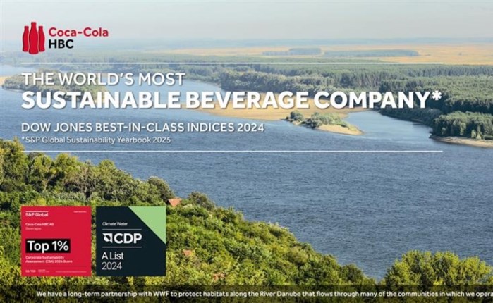 Coca-Cola HBC: Η πιο βιώσιμη εταιρεία ποτών στον κόσμο, βάσει των δεικτών Dow Jones Best-in-Class