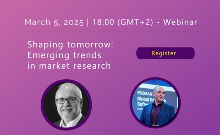 ΣΕΔΕΑ - ESOMAR: Webinar για τα Emerging Trends in Market Research