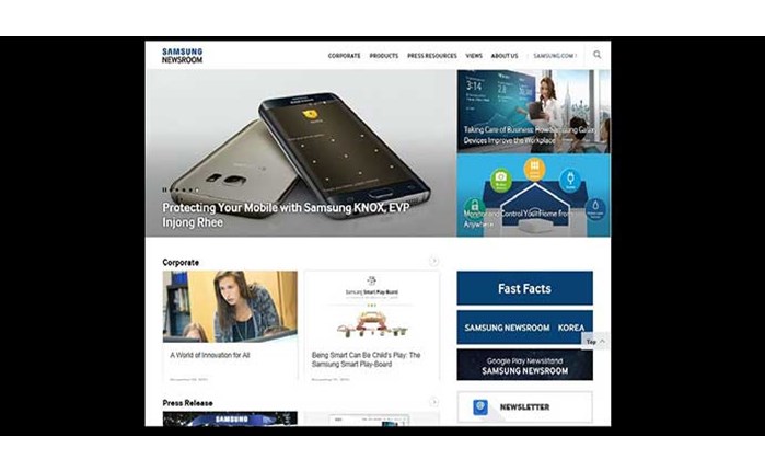 Η Samsung παρουσιάζει το Samsung Newsroom 